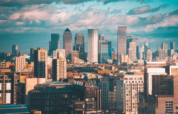 London skyline representing Gogetop Marketing's UK presence